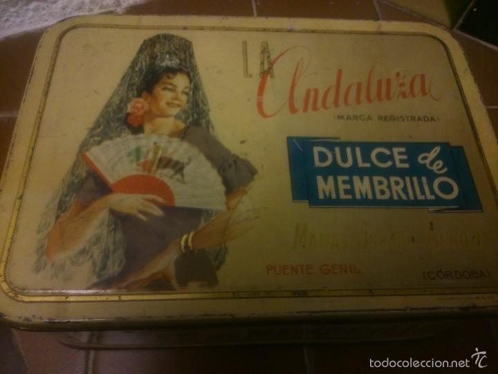 Boxes and metal boxes: * CAJA METALICA DE MEMBRILLO: LA ANDALUZA