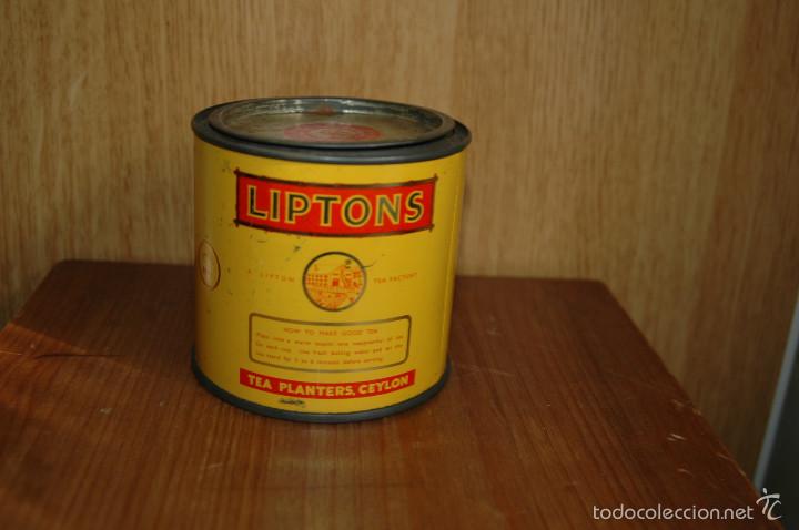 Cajas y cajitas met&aacute;licas: LATA METALICA LIPTONS