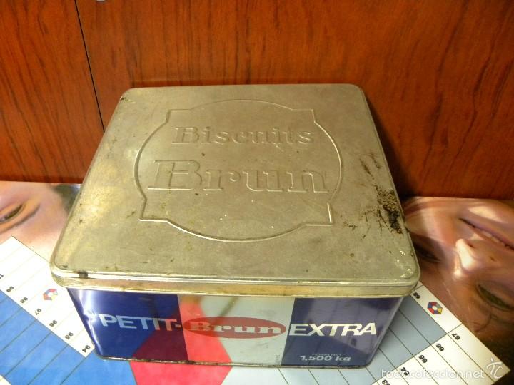 Caixas e caixinhas met&aacute;licas: LATA BISCUITS BRUN GRENOBLE