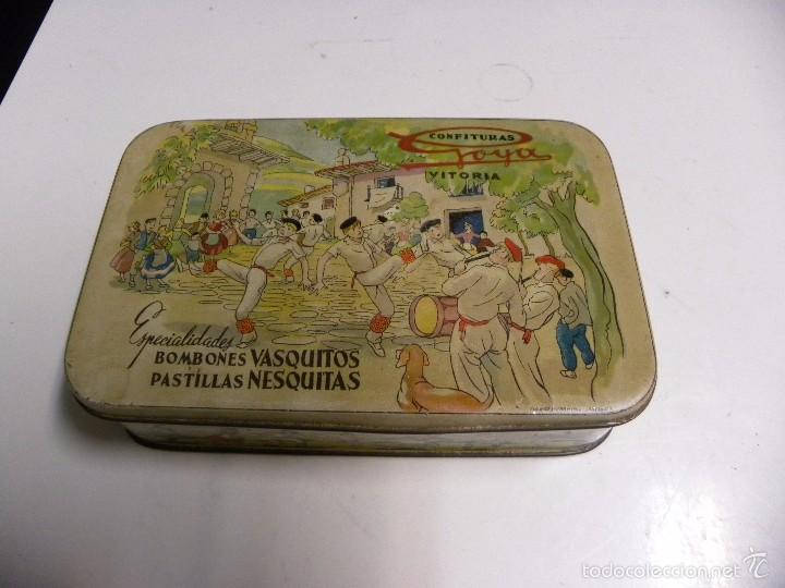 Caixas e caixinhas met&aacute;licas: CAJA CONFITURAS GOYA-VITORIA