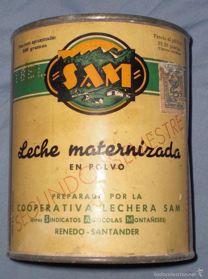 Bo&icirc;tes et petites bo&icirc;tes m&eacute;talliques: Lata de leche maternizada SAM