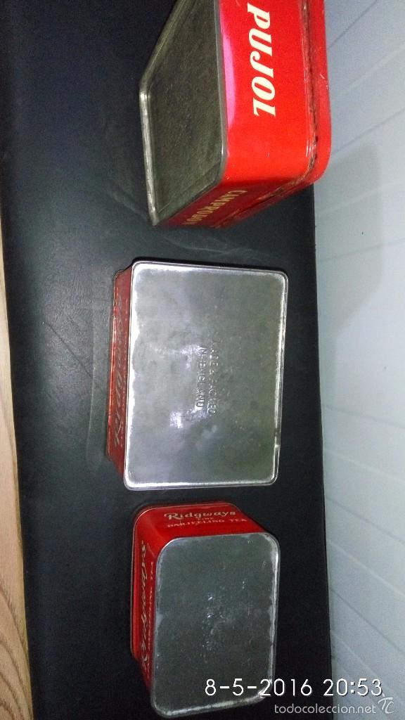 Cajas y cajitas met&aacute;licas: Lote latas de te y cafe - Foto 3