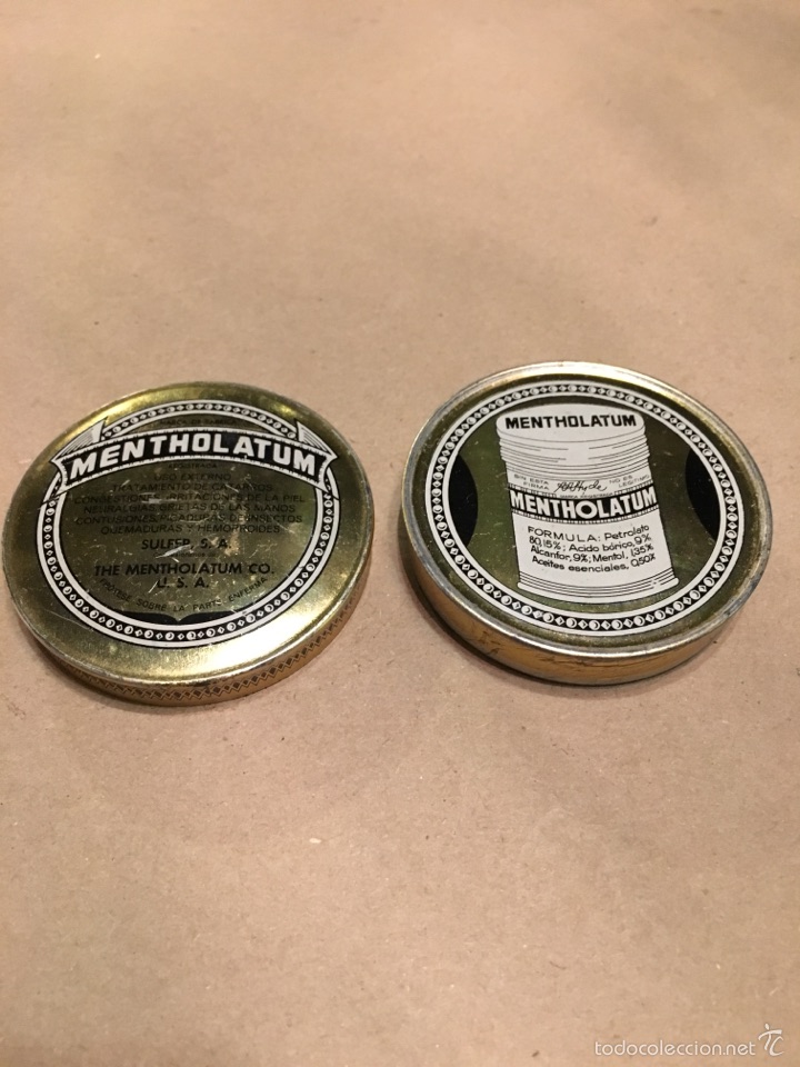 Cajas y cajitas met&aacute;licas: Caja met&aacute;lica MENTHOLATUM USA