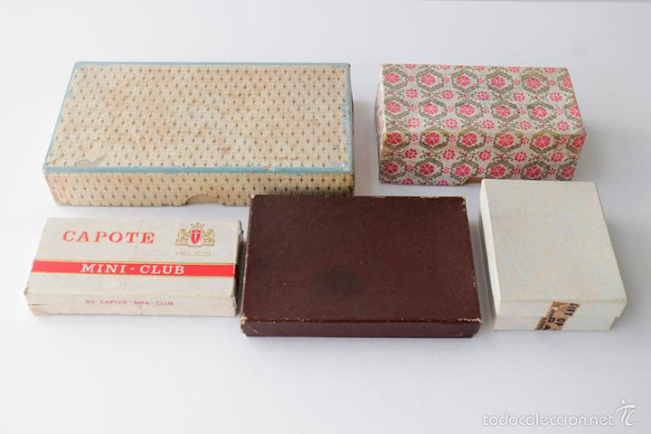 Cajas y cajitas met&aacute;licas: Lote de cinco cajas de cart&oacute;n - Foto 1
