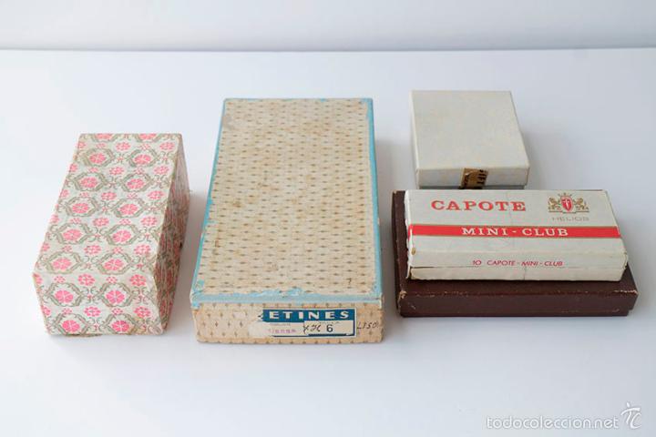 Cajas y cajitas met&aacute;licas: Lote de cinco cajas de cart&oacute;n - Foto 2