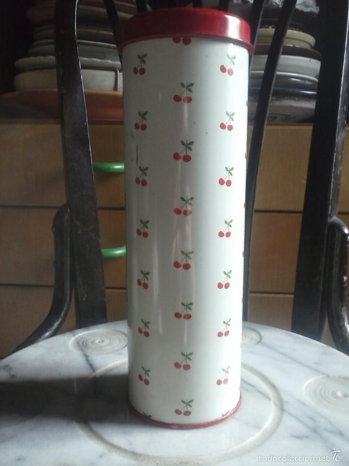 Cajas y cajitas met&aacute;licas: LATA CEREZAS VINTAGE . - Foto 1