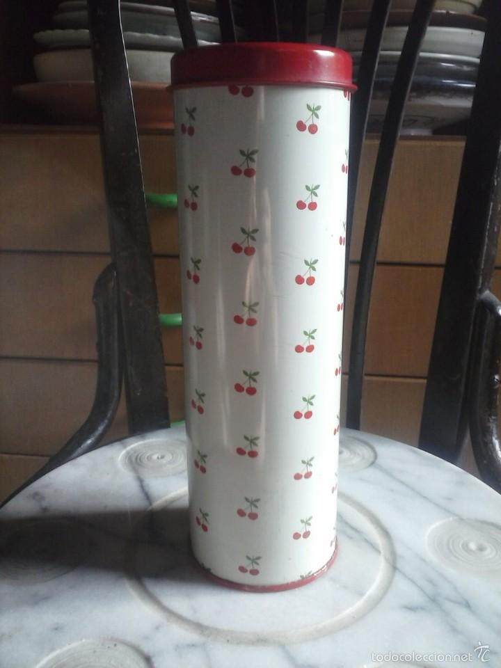 Cajas y cajitas met&aacute;licas: LATA CEREZAS VINTAGE . - Foto 2