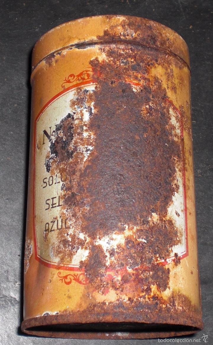 Cajas y cajitas met&aacute;licas: Antigua lata de negrocao - Foto 3