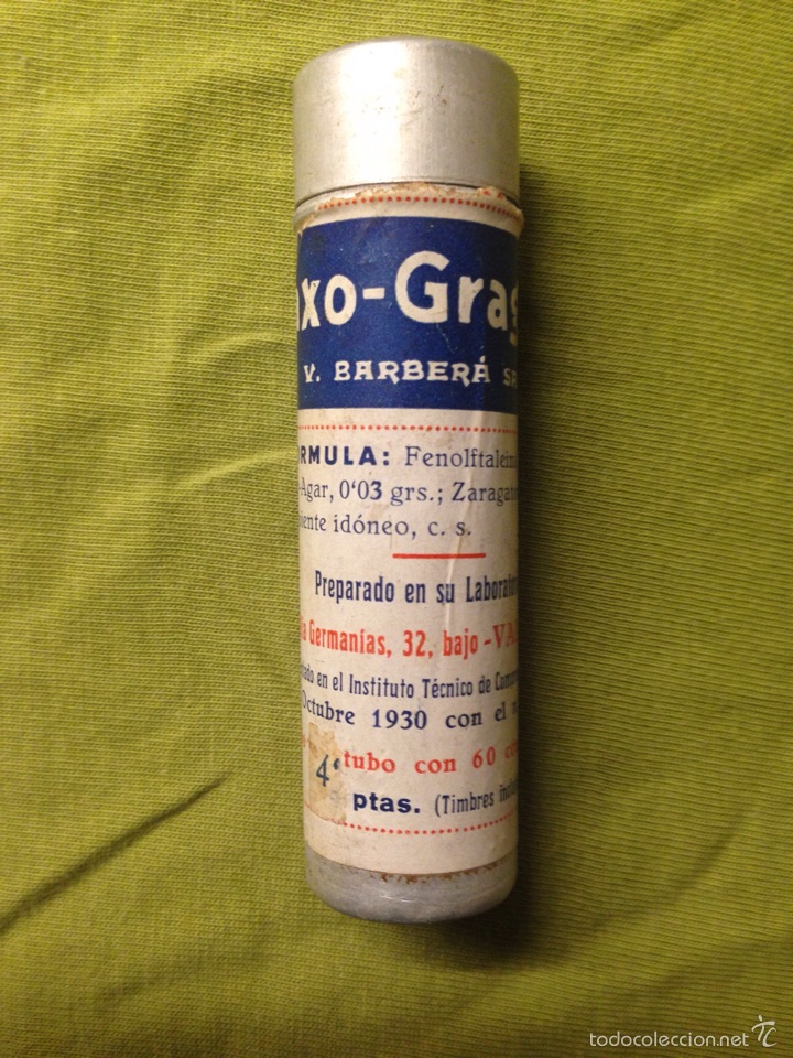 Cajas y cajitas met&aacute;licas: Antigua caja de hojalata Laxo-Grajeas farmacia valenciana
