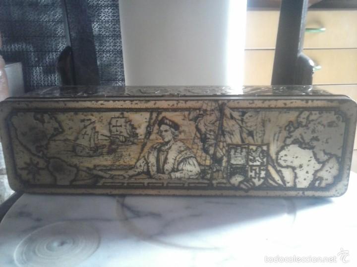 Cajas y cajitas met&aacute;licas: CAJA NAVIDAD HISPANIOLA 1492 - 1992 .