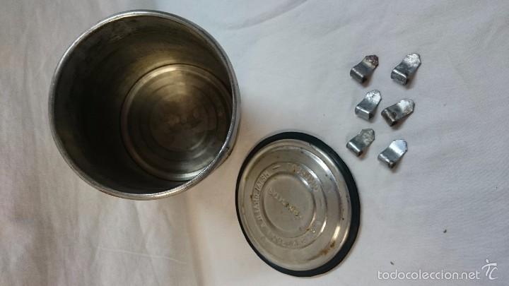 Cajas y cajitas met&aacute;licas: ANTIGUO BOTE DE CONSERVAS LOGRO&Ntilde;O - Foto 3