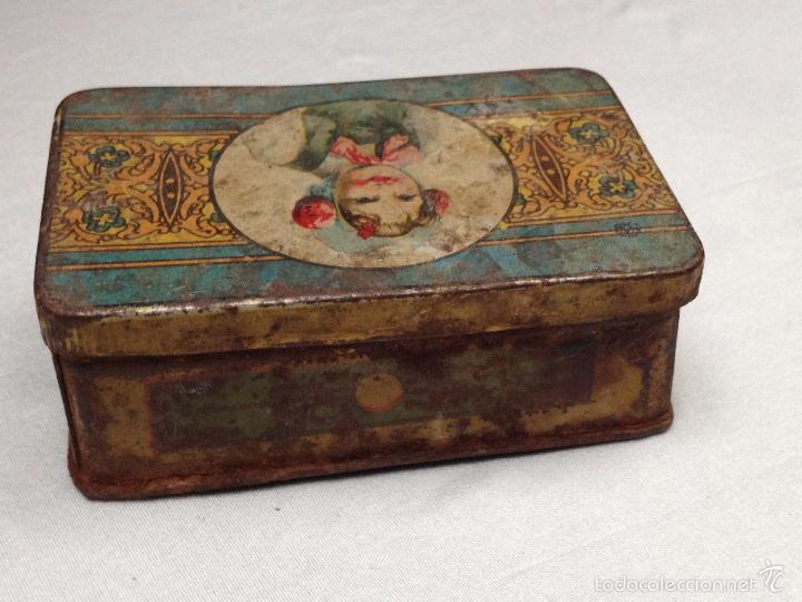 Cajas y cajitas met&aacute;licas: ANTIGUA CAJA DE TE DE CEILAN - Foto 4