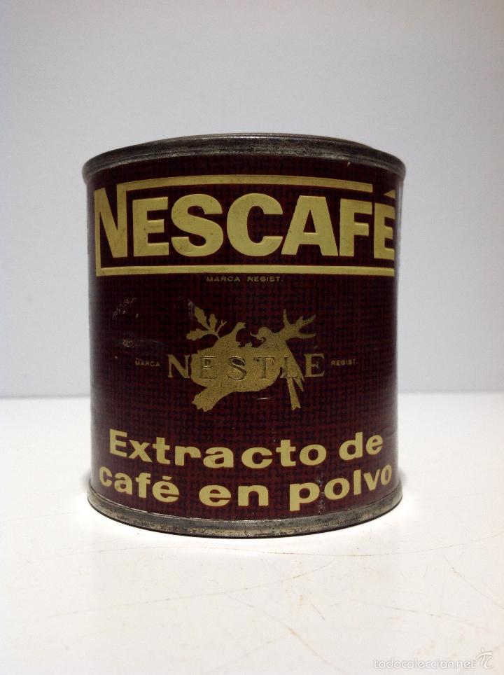 Cajas y cajitas met&aacute;licas: ANTIGUO BOTE DE NESCAF&Eacute;, NESTL&Eacute;. 50 GRAMOS.EXTRACTO DE CAF&Eacute; EN POLVOS.