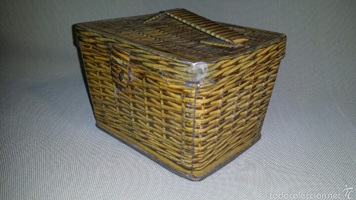 Cajas y cajitas met&aacute;licas: Caja de lata Almendras de Alcal&aacute; SALINAS SXIX