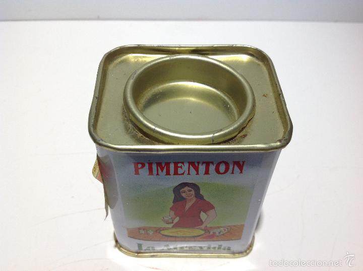 Cajas y cajitas met&aacute;licas: LATA DE PIMENTON LA ATREVIDA - Foto 5