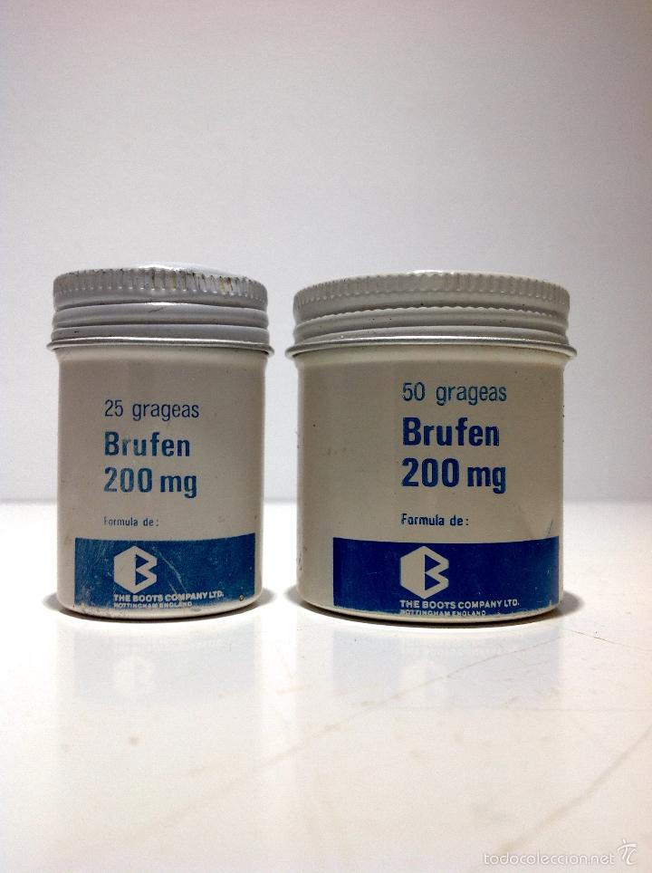 Cajas y cajitas met&aacute;licas: ANTIGUO BOTE BOTES DE BRUFEN 200 MG