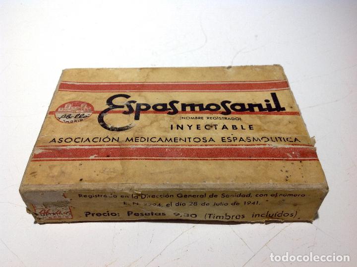 Cajas y cajitas met&aacute;licas: ANTIGUA CAJA DE * ESPASMOSANIL * INYECTABLE ,LLENA SIN ABRIR - Foto 3