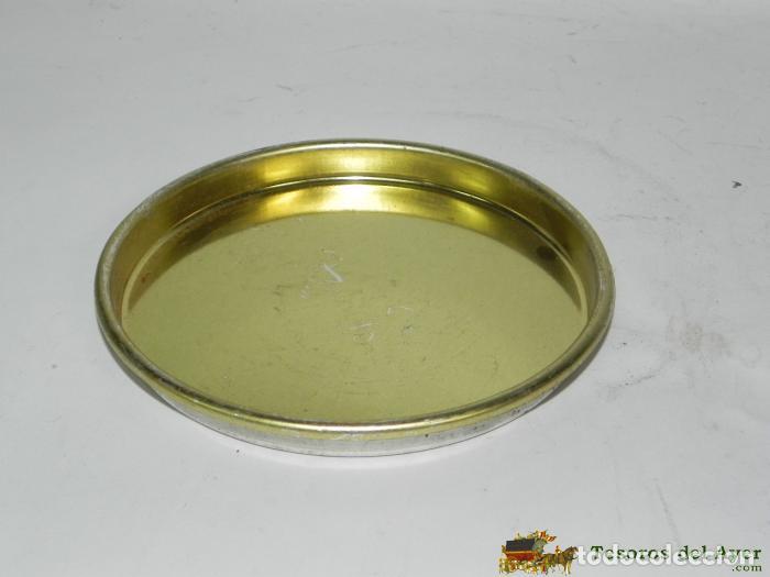 Caixas e caixinhas met&aacute;licas: TAPA PARA CAJA DE HOJALATA O CHAPA, MIDE 13,5 CMS. DE DIAMETRO EN LA PARTE QUE ENTRA.