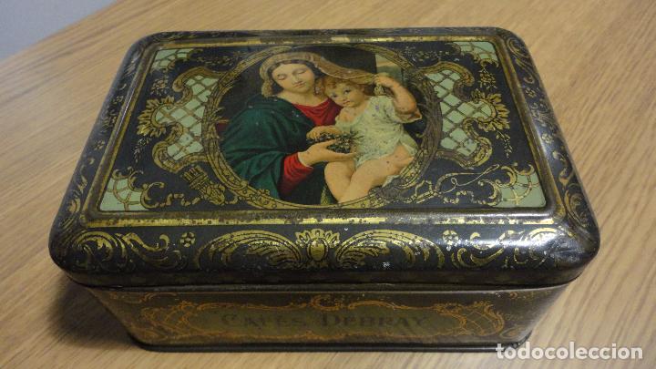 Cajas y cajitas met&aacute;licas: ANTIGUA LATA.CAFES DEBRAY.G.DE ANDREIS.BADALONA.A&Ntilde;OS 20,30.