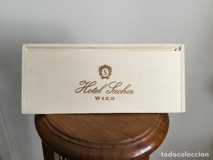 Cajas y cajitas met&aacute;licas: CAJA DE MADERA DEL HOTEL SACHER DE VIENA