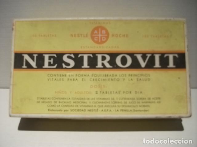 Cajas y cajitas met&aacute;licas: CAJA DE CARTON MEDICAMENTO NESTROVIT DE NESTL&Eacute;