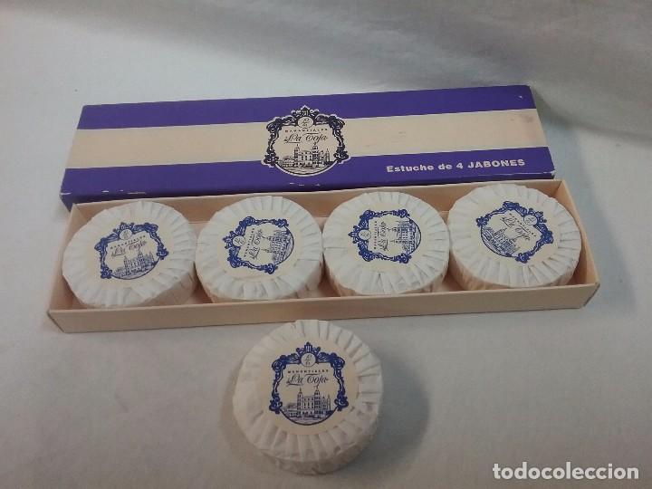 Bo&icirc;tes et petites bo&icirc;tes m&eacute;talliques: CAJA ESTUCHE PASTILLAS DE JAB&Oacute;N JABONES LA TOJA