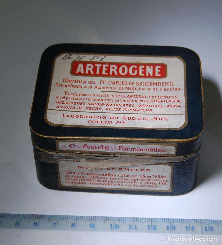 Caixas e caixinhas met&aacute;licas: CAJA DE FARMACIA ARTEROGENE LAB. SUD-EST-NICE // LLENA SIN DESPRECINTAR