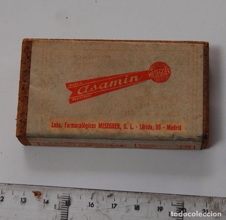 Blechdosen und Kisten: CAJA DE FARMACIA SUPOSITORIOS ASAMIN LAB. MESEGUER // SIN DESPRECINTAR