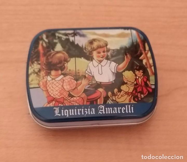 Blechdosen und Kisten: Peque&ntilde;a cajita met&aacute;lica regaliz Liquirizia Amarelli - Vac&iacute;a