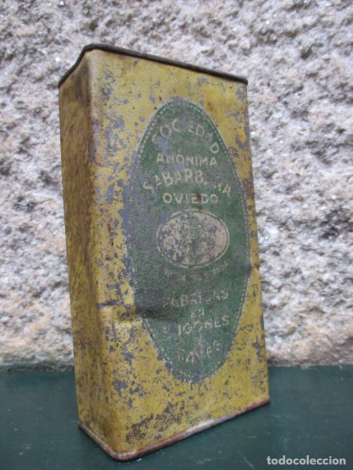 Cajas y cajitas met&aacute;licas: CAJA CHAPA ' POLVORA SANTA BARBARA ' LUGONES - SERIGRAFIA DIFUSA, SIN POROS NI OXIDO 16X7.5X5CM