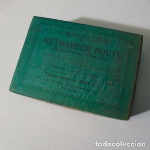 Boxes and metal boxes: caja antiguo medicamento farmacia antigua ampoules metharfer Laboratoires Bouty paris