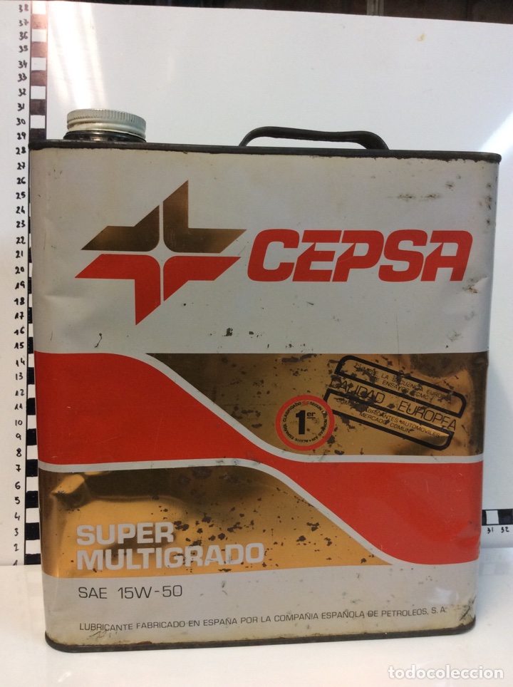 Cajas y cajitas met&aacute;licas: LATA ACEITE CEPSA SAE 15W - 50 - Foto 1