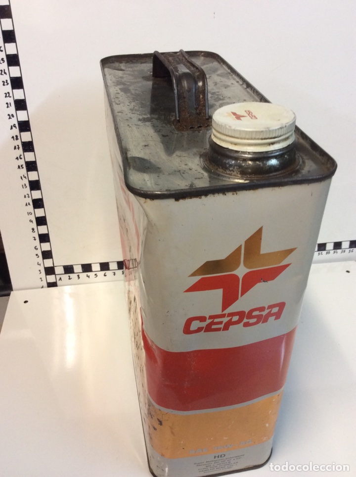 Cajas y cajitas met&aacute;licas: LATA ACEITE CEPSA SAE 15W - 50 - Foto 2