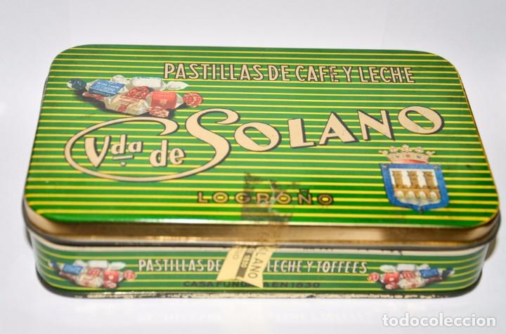 Cajas y cajitas met&aacute;licas: CAJA DE PASTILLAS DE CAFE Y LECHE - LOGRO&Ntilde;O - Foto 1