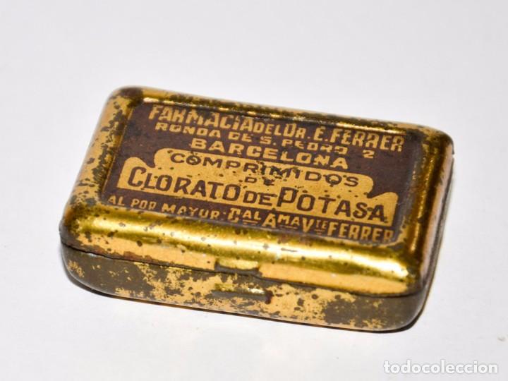 Cajas y cajitas met&aacute;licas: 2 CAJAS DE CLORATO DE POTASA - Foto 4