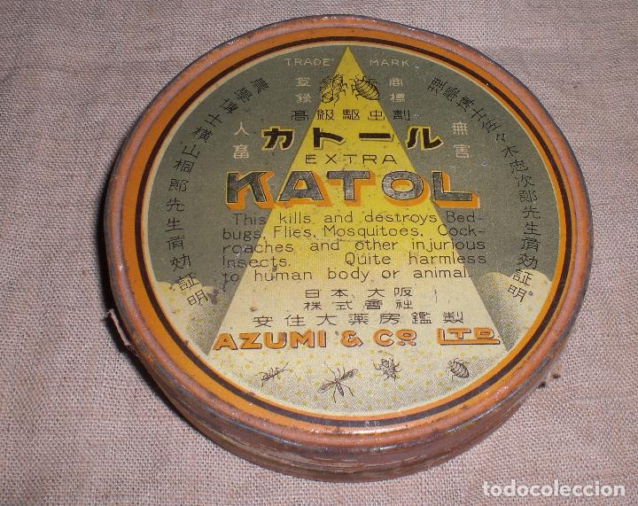 Blechdosen und Kisten: Antigua lata Katol en Japones para venta en Espa&ntilde;a a&ntilde;os 40