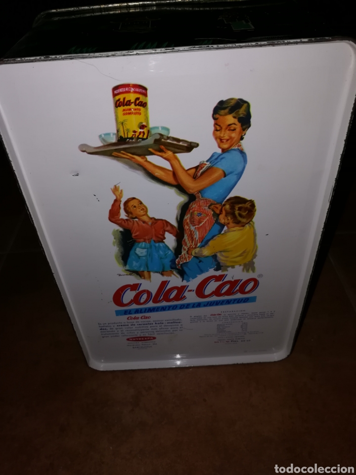 Cajas y cajitas met&aacute;licas: Caja para hilos ,de cola cao. - Foto 3