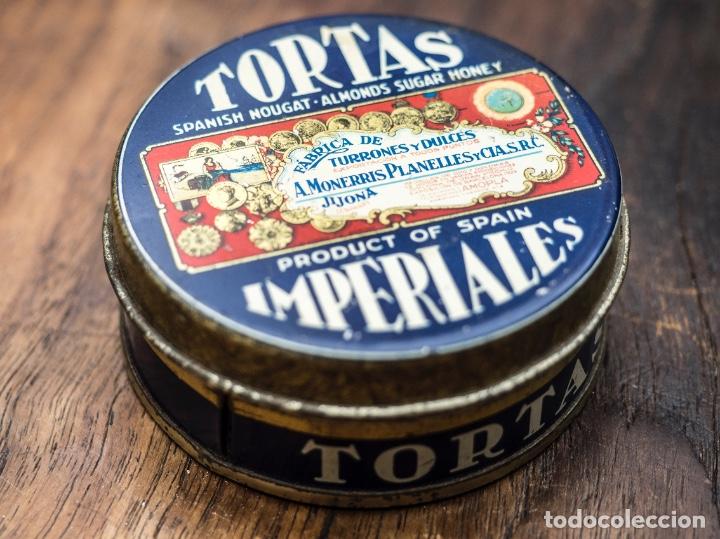 Cajas y cajitas met&aacute;licas: Caja metalica tortas imperiales Jijona.