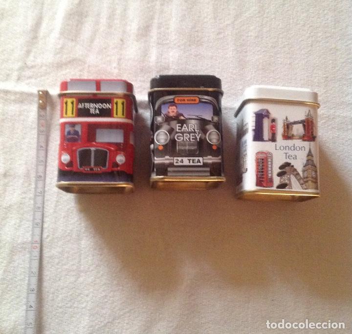 Cajas y cajitas met&aacute;licas: TRES LATAS INGLESAS DE TE. - Foto 3
