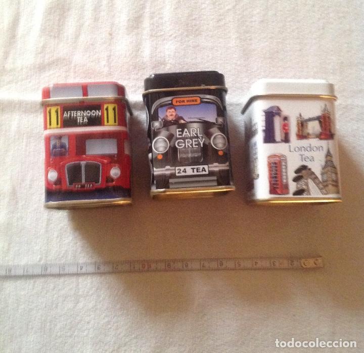 Cajas y cajitas met&aacute;licas: TRES LATAS INGLESAS DE TE. - Foto 4