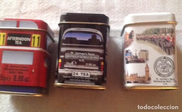 Cajas y cajitas met&aacute;licas: TRES LATAS INGLESAS DE TE. - Foto 5