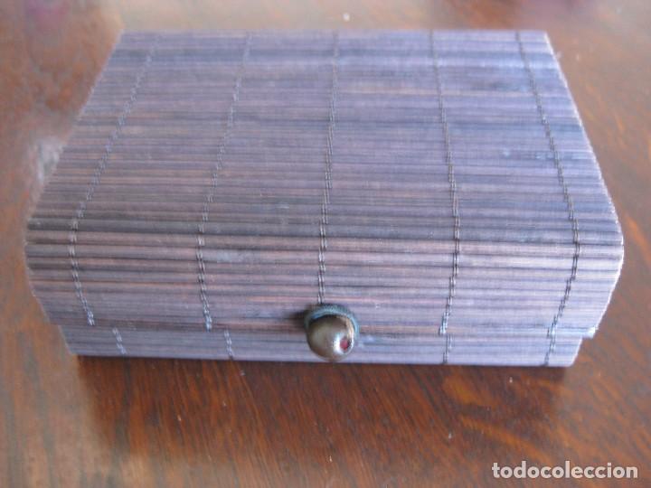 Cajas y cajitas met&aacute;licas: CAJITA DE RAMITAS DE MADERA