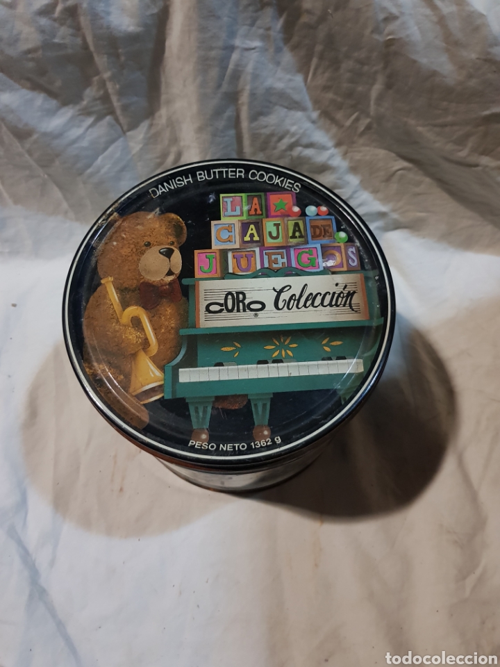 Caixas e caixinhas met&aacute;licas: Caja de galletas de mantequilla la caja de juegos coro colecci&oacute;n