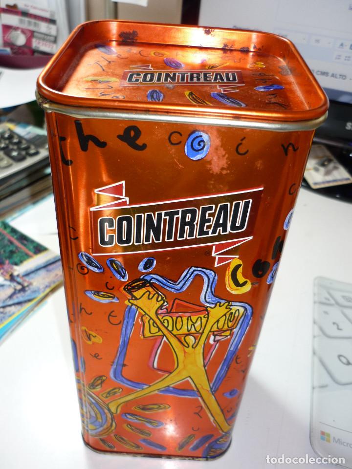 Cajas y cajitas met&aacute;licas: CAJA, BOTE, LATA MET&Aacute;LICA LICOR *COINTREAU* - MIDE 23X10X10 CM