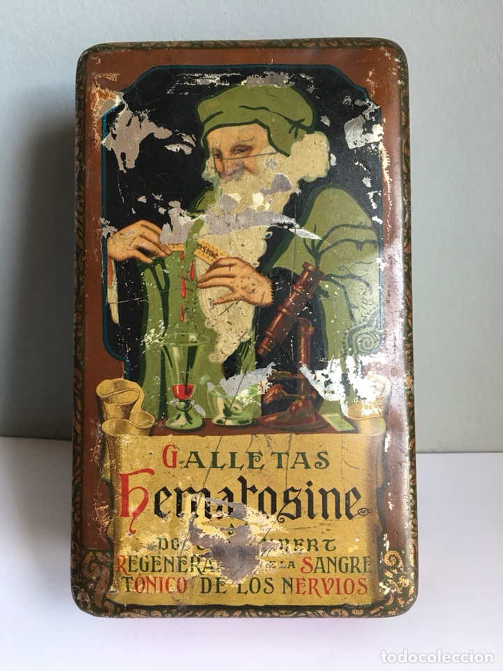 Blechdosen und Kisten: ANTIGUA CAJA DE LATA - GALLETAS HEMATOSINE