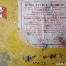 Cajas y cajitas metálicas: CAJITA DE HOJALATA ITALIANA 'BIOPLASTINA SERONO' - PRINCIPIOS DEL S.XX