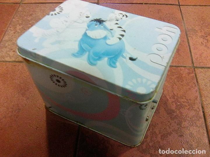 Cajas y cajitas met&aacute;licas: Winnie The Pooh - Caja met&aacute;lica anta&ntilde;o caja de m&uacute;sica - con Igor y Tiger en acci&oacute;n