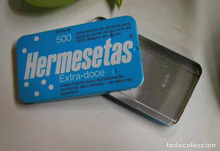 Casse e cassette metalliche: CAJA LATA, METAL, HOJALATA HERMESETAS MEDICAMENTOS MUY BUEN ESTADO D&Eacute;CADA DE LOS 80