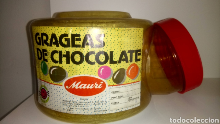 Cajas y cajitas met&aacute;licas: CARAMELERA MAURI. GRAGEAS DE CHOCOLATE. - Foto 1