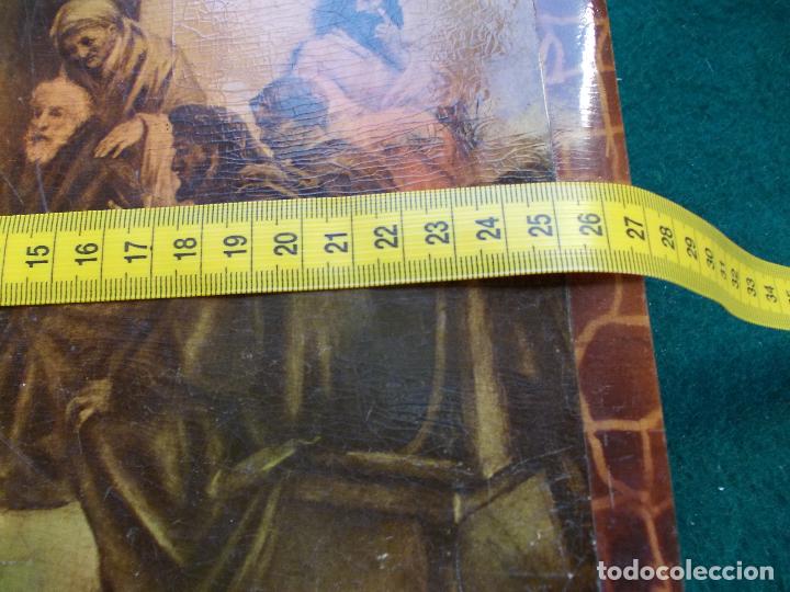 Cajas y cajitas met&aacute;licas: Caja de madera antigua con espejo - Foto 2